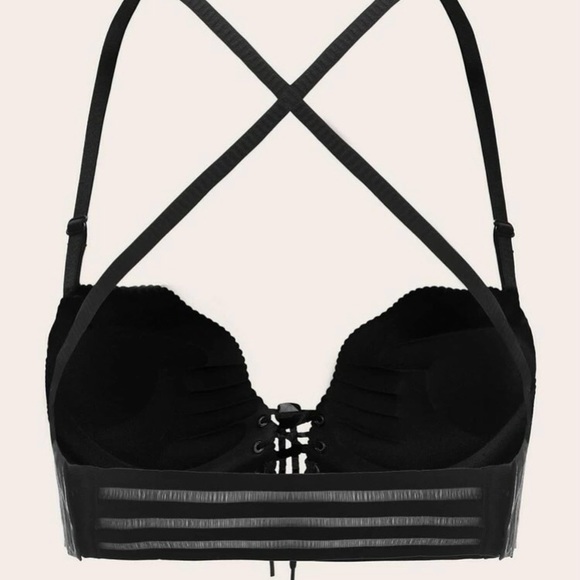 Mega Push-up Drawstring Lace-up Bra - Picture 7 of 8